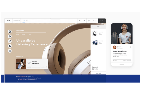 WIX best blog builder for bloggers
