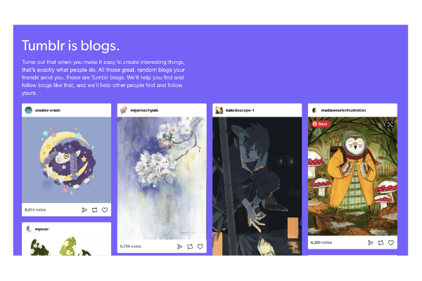 Tumblr for microblogging