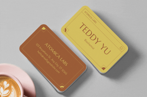rounded corner business cards
