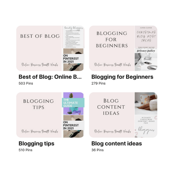 Pinterest board covers