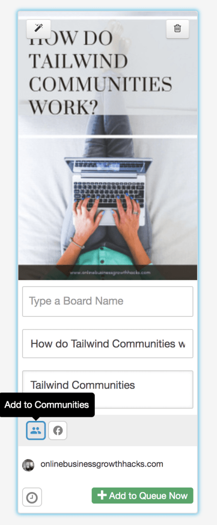 tailwind communities screenshot