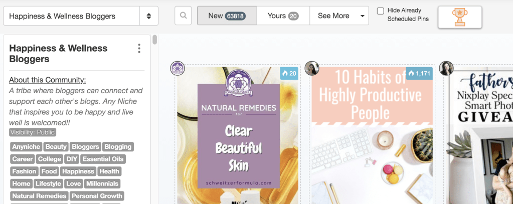 tailwind communities screenshot