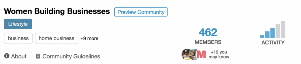 tailwind communities screenshot